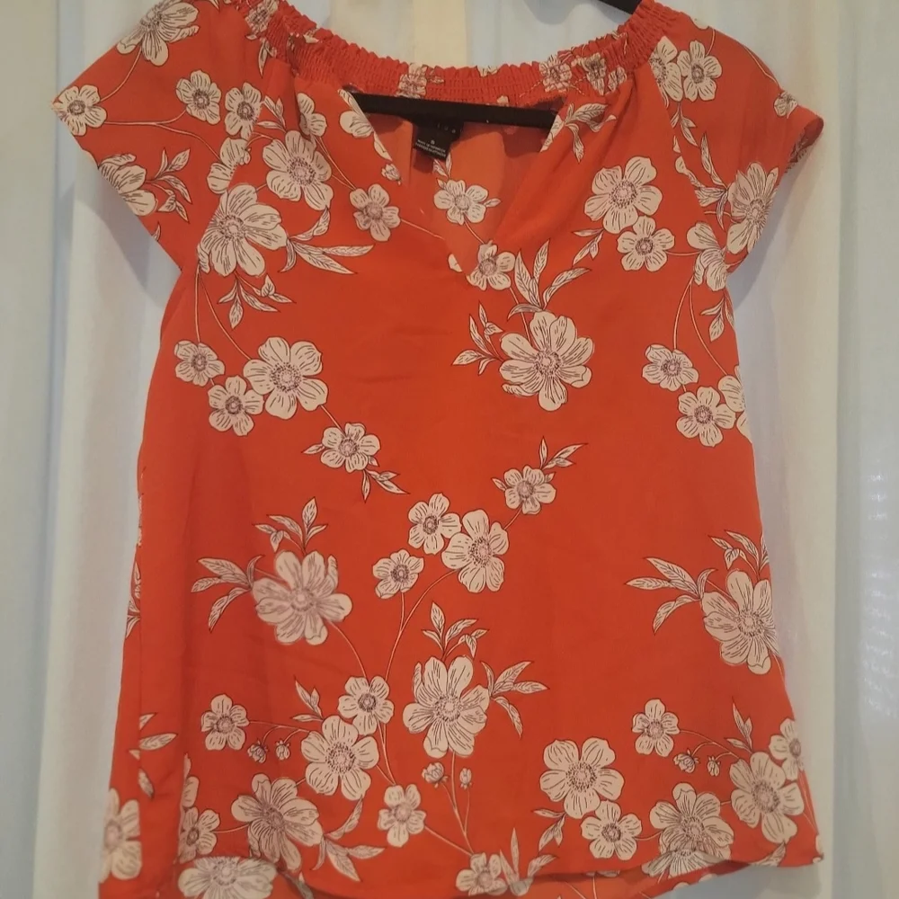 Sanctuary Orange Flutter Sleeve Blouse - Picture 3 of 7